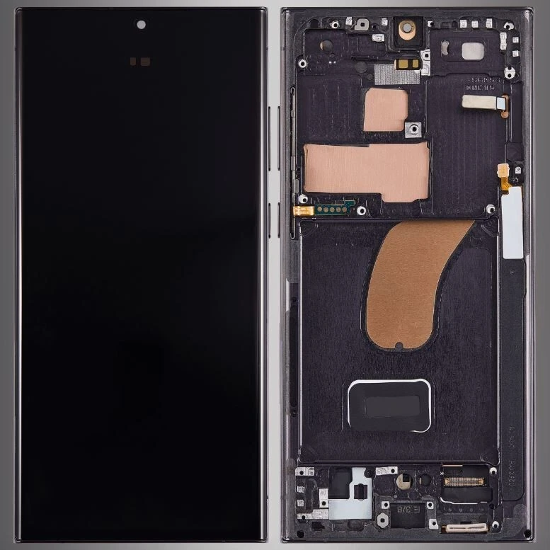 Tela OLED para Samsung Galaxy S23 Ultra S918U + Moldura + Sensor de Impressão Digital - Imagem 2 de 4