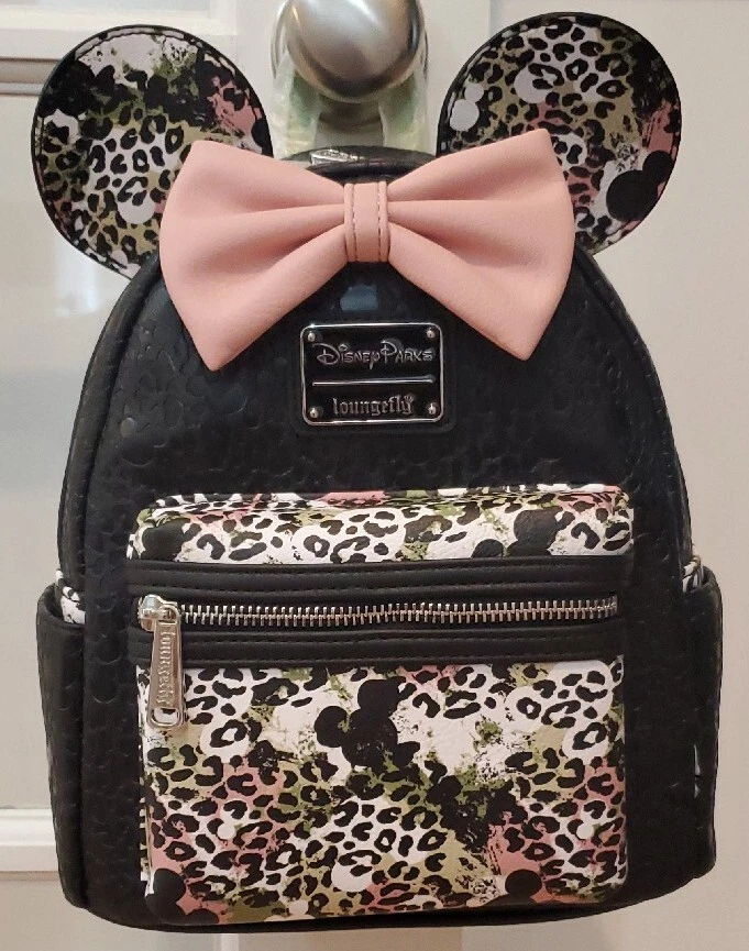 NEW WITH TAGS Loungefly Disney Minnie Mouse Animal Print Mini Backpack