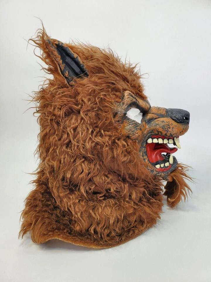 Máscara de látex e pele lobisomem homem lobo coleção fantasia Califórnia - Tamanho adulto - Imagem 4 de 4