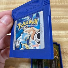 Pokemon Blue Version (Nintendo Game Boy, 1998) GBC Authentic New Save Battery