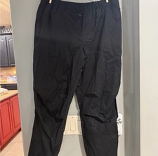 No Boundaries Women's Black Elastic Waist Solid Pants Regular Size L