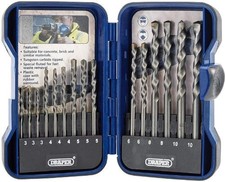 TCT Masonry 15 Piece Drill Bit Set Carbon Steel Tools Tungtsten Carbide Tip