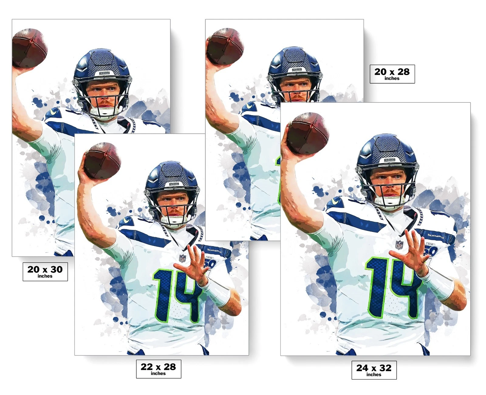 Sam Darnold Seattle Seahawks Poster