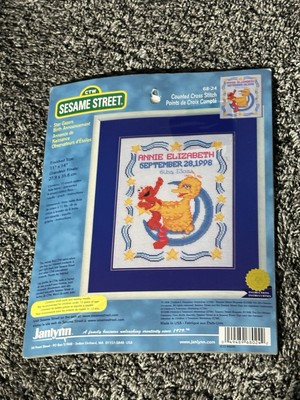 Janlynn Counted Cross Stitch Kit Sesame Street Star Gazers Birth Announce #68-24