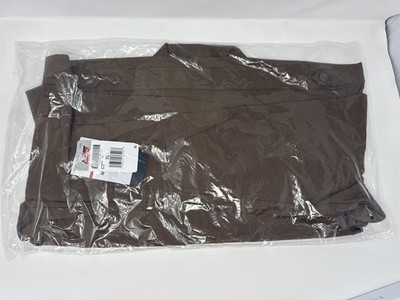 Genuine Dickies Womens Woven Unlined Duck Eisenhower Jacket Brown XL NWT