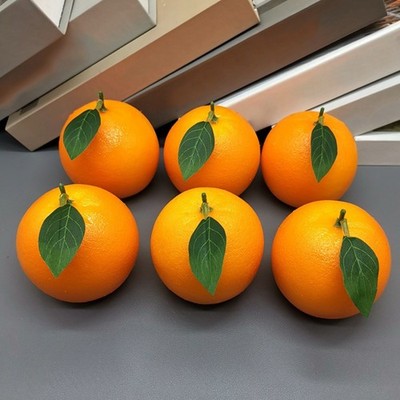Sechs k��nstliche Orangen Miniaturen perfekt f��r Wohnkultur und Event-Styling