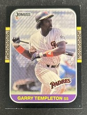 1987 Donruss Garry Templeton Baseball Card #141 Padres Shortstop FR/GD O/C