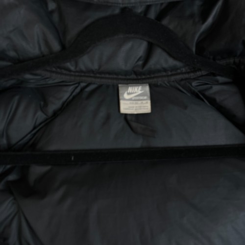 Nike Sportswear Puffer Jacket Kids 8-10 Medium Black Duck Down Removable Hood - Picture 8 of 21