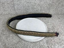 Paracord Rifle Sling Woven with Swivels Adjustable Black Tan Red