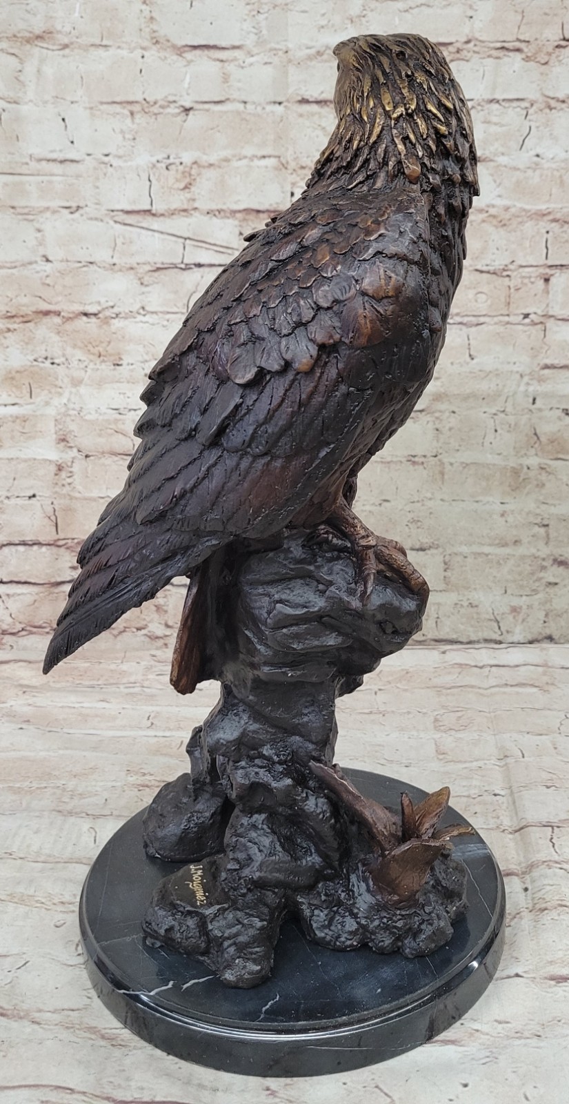 Statue Sculpture Eagle Bird Wildlife Art Deco Style Art Nouveau Style Bronze
