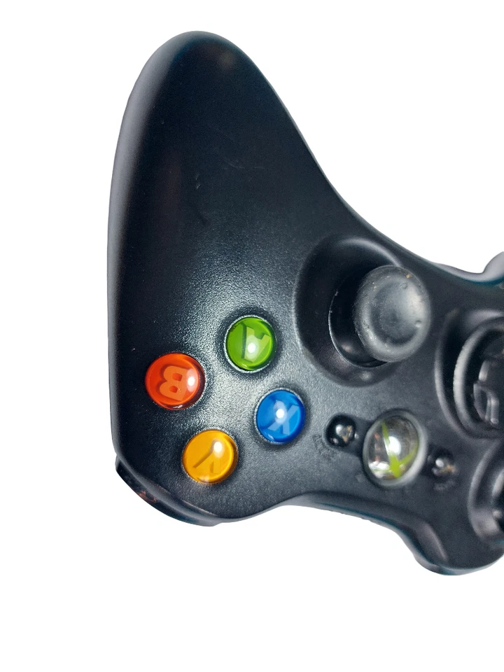 Controller Xbox 360 Wireless Originale Microsoft Nero - Revisionato come nuovo - Immagine 4 di 4