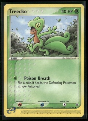 Treecko - Ruby and Sapphire 75/109 Regular NM