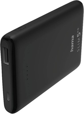 Hama Powerbank 201666 PowerPackSLIM5-HD 5000mAh Universal USB + Micro USB Port