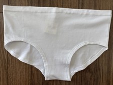 Anthropologie Panty Panties Seamless Ribbed Hipster Brief White Modal Large L XL