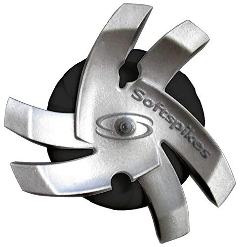 Softspikes Silver Tornado Golf Spikes - Fast Twist 3.0 - Silver/Black - 18 Count
