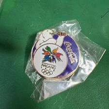 1998 Nagano Olympics Coca-Cola Pin Badge M1144 Retro Fashionable No Box USED K