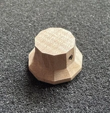 5A Flame Maple 1122 Facet Cut Volume/Tone Knob  - 1.5mm Set Screw/6mm Shaft