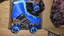 Crazy Skates Retro Glitter Roller Skates BLUE NEW US Men's 6 Women's 7 EU 38