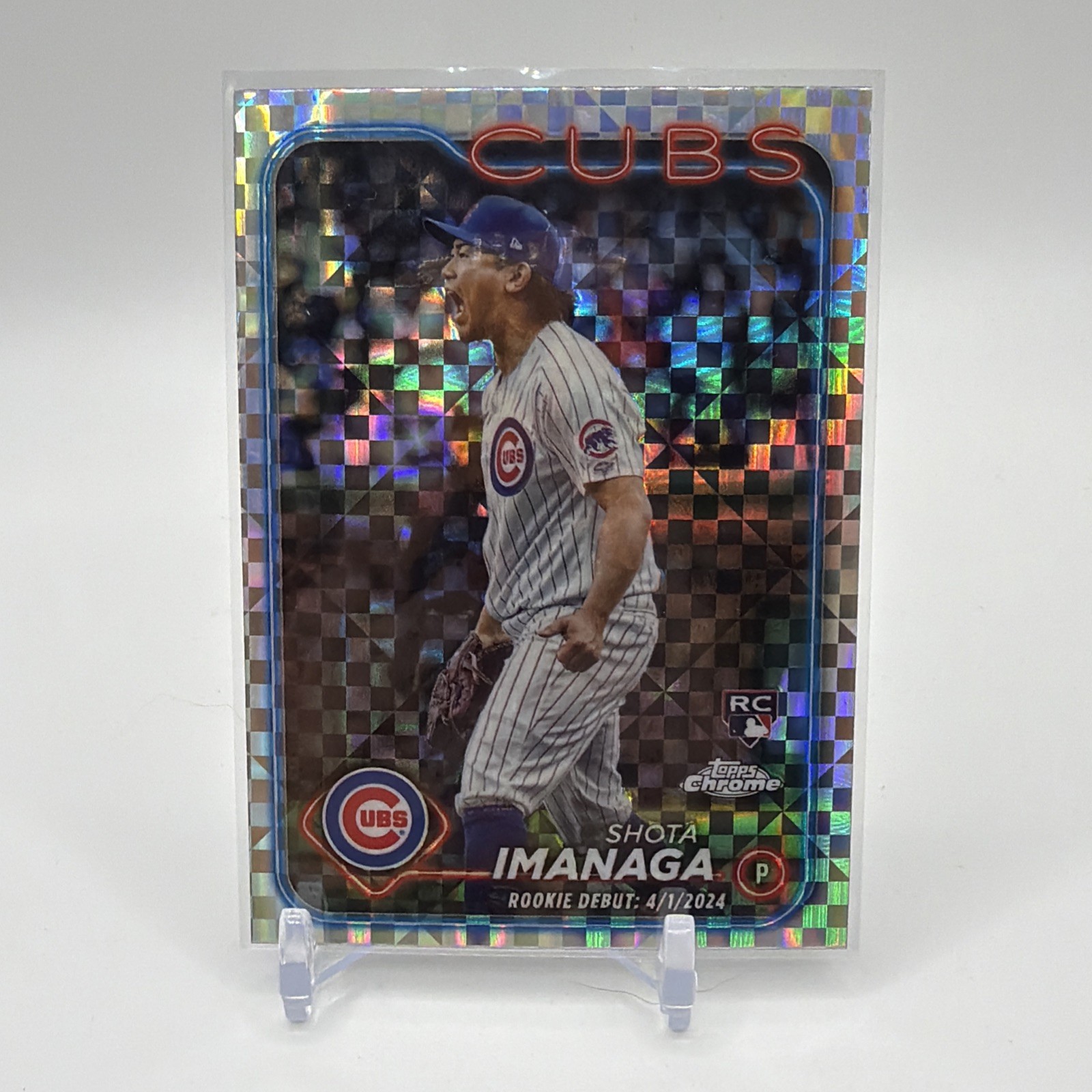 Shota Imanaga 2024 Topps Chrome Update #USC95 X-Fractor Rookie RC Chicago Cubs ￼