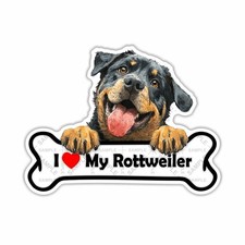 I Love My Rottweiler Sticker Vinyl Decal  Car Laptop Water Bottle