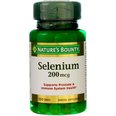 Nature's Bounty Selenium, Supports Prostate & Immune 100 Ct (2-Pack) BB: 10/2027