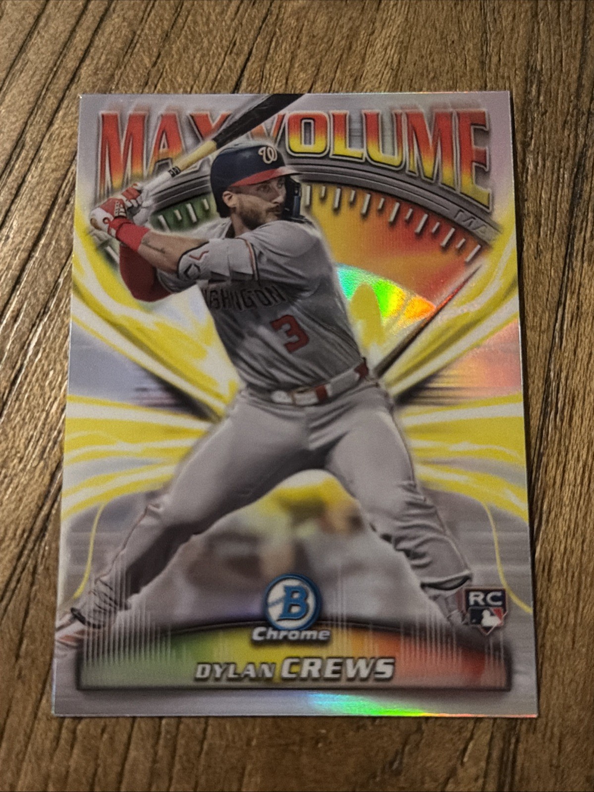 2025 Bowman Chrome Dylan Crews Max Volume RC Rookie #MV-9 Nationals