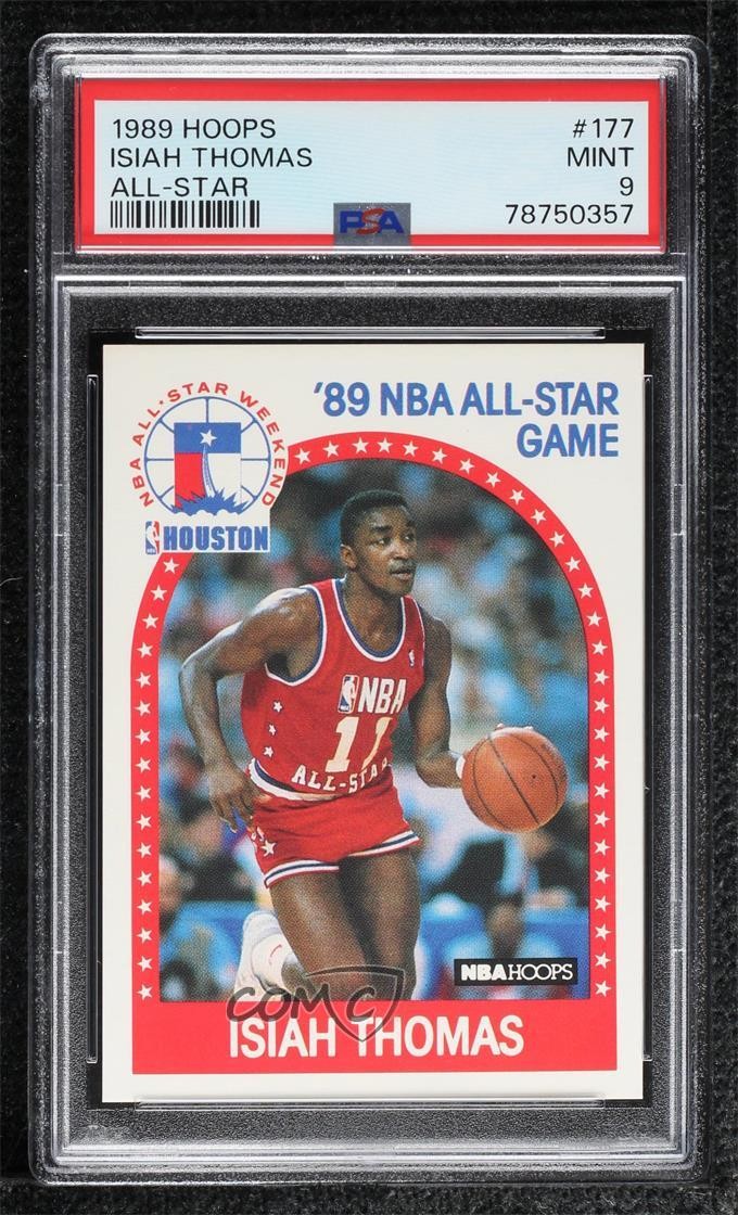 1989-90 NBA Hoops All-Star Game Isiah Thomas #177 PSA 9 MINT HOF 0hj7