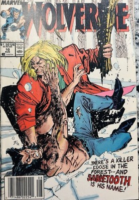 Wolverine #10 Marvel 1989 VF 8.0 1st time Sabretooth appears in Wolverine title