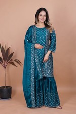 Designer Salwar Kameez Pakistani Lawn Anarkali Kurta Women Plus Size Suit