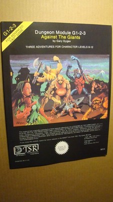 MODULE G1-2-3 - AGAINST THE GIANTS *NEW MINT 9.8 NEW* DUNGEONS DRAGONS