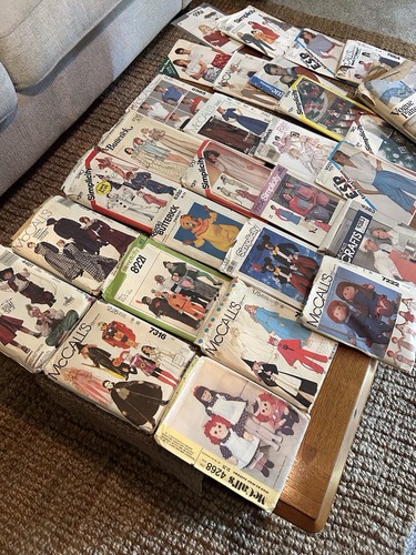 Lot of 29 Vintage Sewing Patterns. Costumes, Pjs, Crafts, Women’s Clothing
