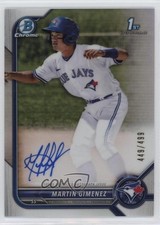 2022 Bowman Chrome Prospect Refractor 449/499 Martin Gimenez #CPA-MGZ Auto 0l2