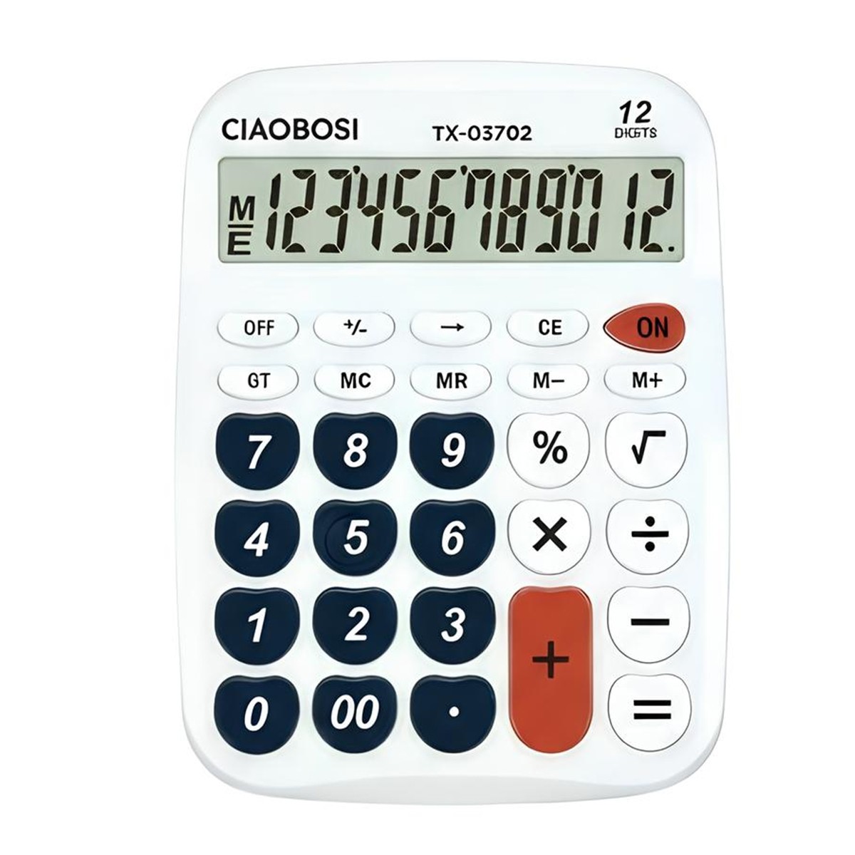 Calculatrice avec fonctions mémoire Avizar et grand écran LCD 12 chiffres