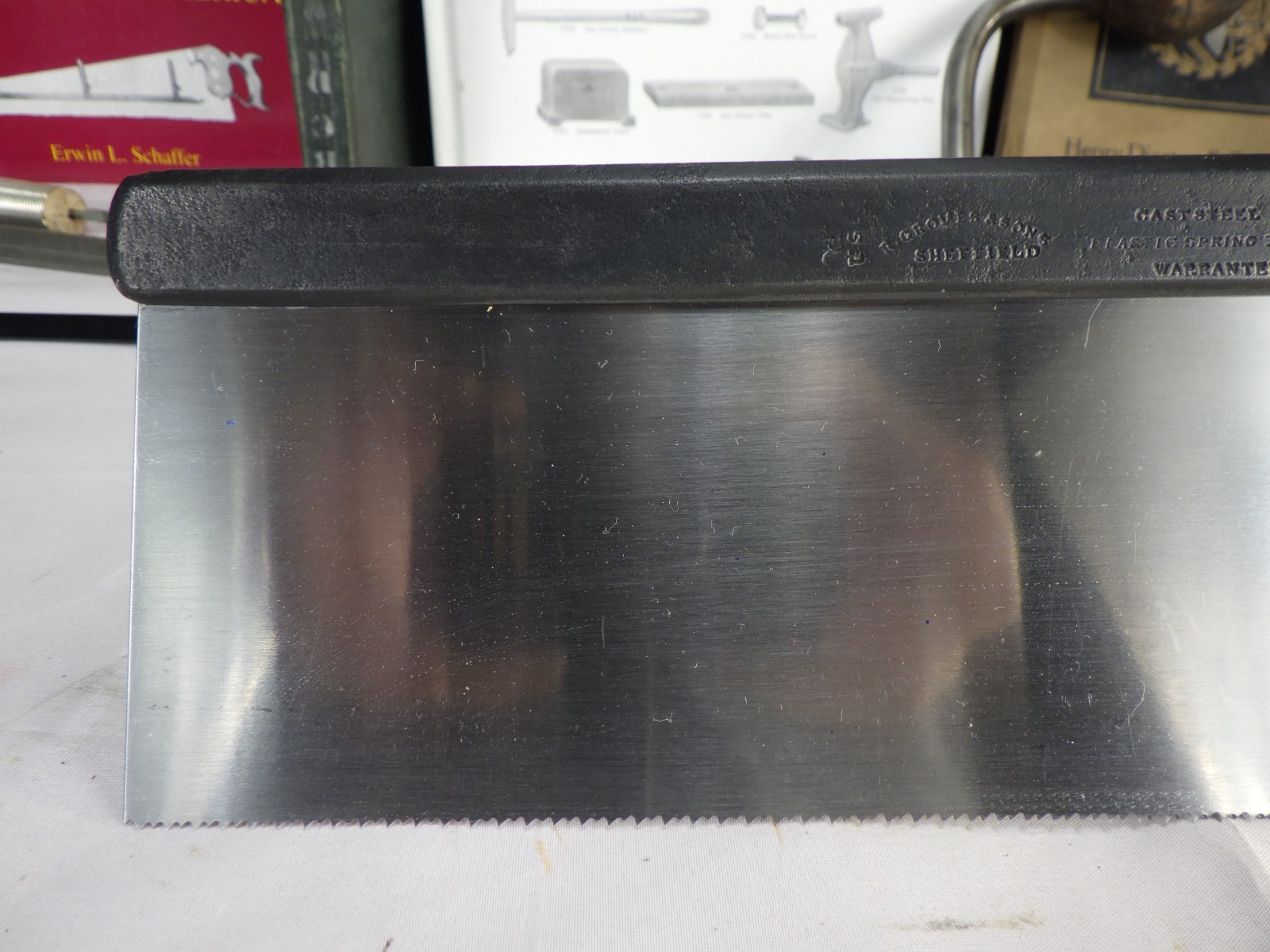 Richard Groves & Sons 12" Back Saw, 14ppi Cross Cut, New Saw Plate, English 1115