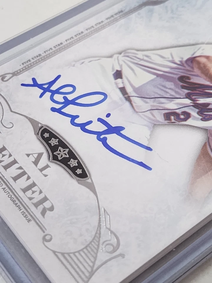 Al Leiter 2015 Topps cinco estrelas autógrafos Mets no cartão autografado FSA-AL - Imagem 3 de 4