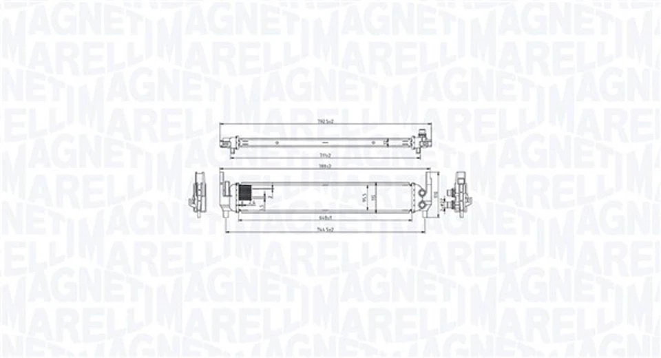 Ladeluftkühler MAGNETI MARELLI 351319206060 für VW GOLF SPORTSVAN 7 AM1 AN1 TDI