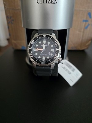 Citizen Promaster Diver 200M Eco-Drive Red/Grey Dial  E168-S100623 Rubber Strap