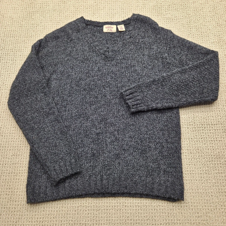 Suéter De Colección Fiorlini International Para Hombres Pequeño Gris Cuello en V Tejido Mezcla de Lana Foto 2 de 4