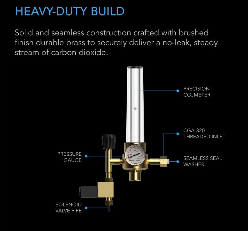 Ac Infinity CO2 Regulator Carbon Dioxide Monitor Solenoid Valve Gas Flow Meter - Image 3 of 4