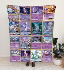 Personalized Blanket USA Made MewTwo Version 2 Multi Custom Text Gift