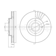 METELLI 2x Bremsscheibe vorne Ø260 mm belüftet für Ford Mondeo I Turnier BNP
