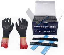 100 Klebegewichte Riegel 6Kg Kleberiegel 12x5g Schwarz Auswuchtgewicht Handschuh