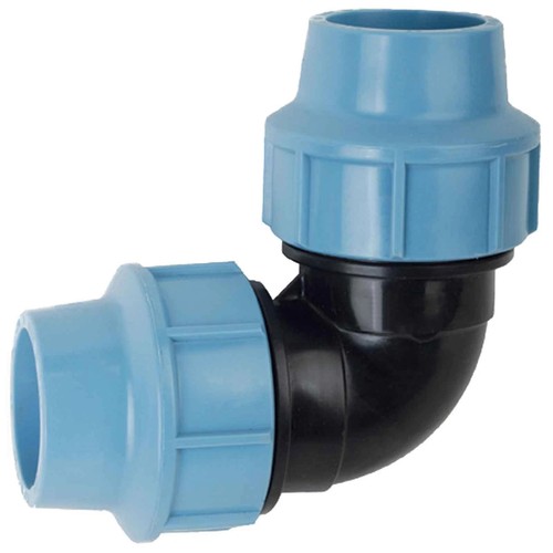 MDPE Compression Fittings Plain Water Pipe Connector Elbow Tee Valve 20 25 32mm - Picture 14 of 25