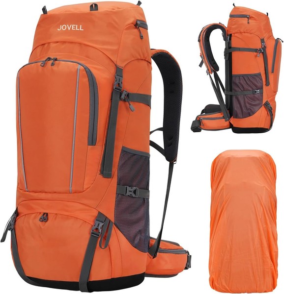Wanderrucksack Mit RegenhüLle Wasserdicht Leicht Trekkingrucksack 30L Herren-image