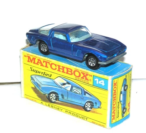 Vintage Matchbox Superfast #14 Iso Grifo NICE CAR w GOOD BOX! ALL ORIGINAL!