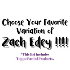 Choose Your Zack Edey !! Several Variations Available !! Topps/Panini