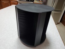 Vintage LASERLINE 80 CD-DVD Storage Holder - Rotating Spinning Tower Carousel