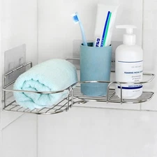 Shower Caddy Shelf Bathroom Corner Bath Storage Holder Organizer Triangular USA
