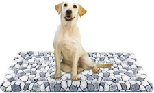 Dog Crate Pad Bed Mat Reversible Warm  Cool , Soft Pet Sleeping Mat Dog Bed fo