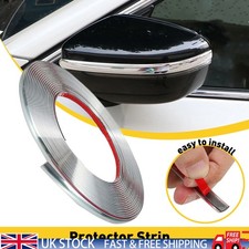 7.5M/24.6ft Chrome Car Door Edge Guard Protector Moulding Trim Molding Strip UK